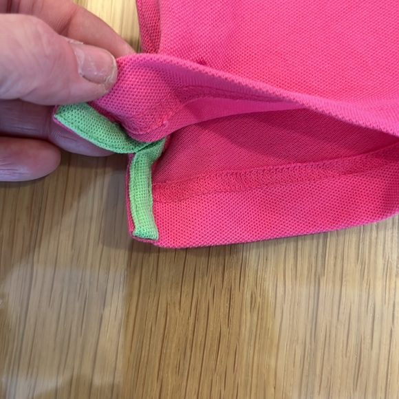 VGuC Lily Pulitzer pink cap sleeve activewear polo shirt - Picture 8 of 11